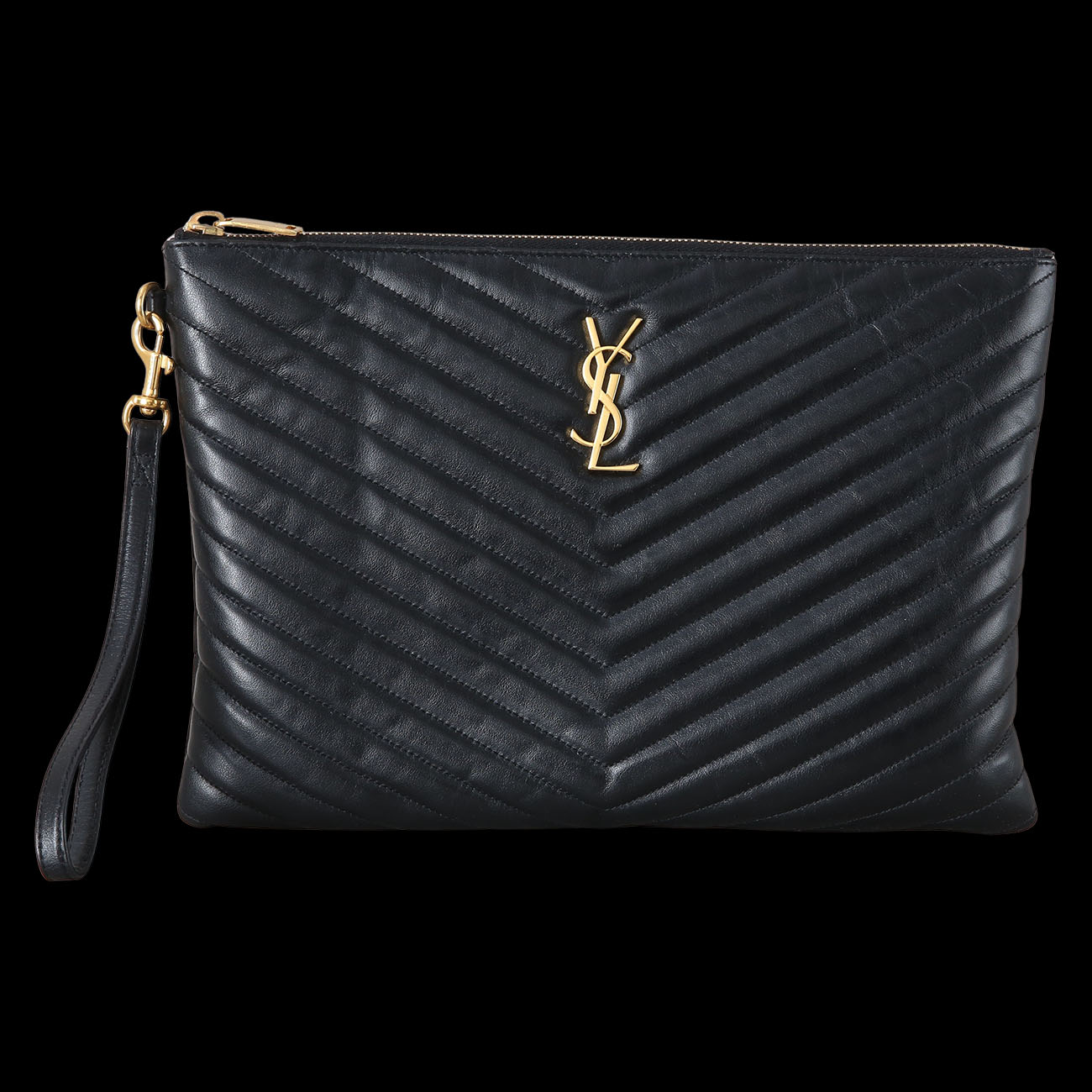 Yves Saint Laurent(USED)생로랑 559193 모노그램 쉐브론 클러치